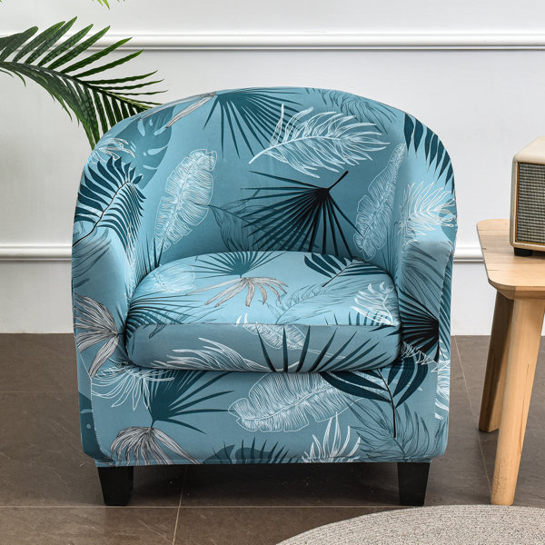 Teal chair store slipcover